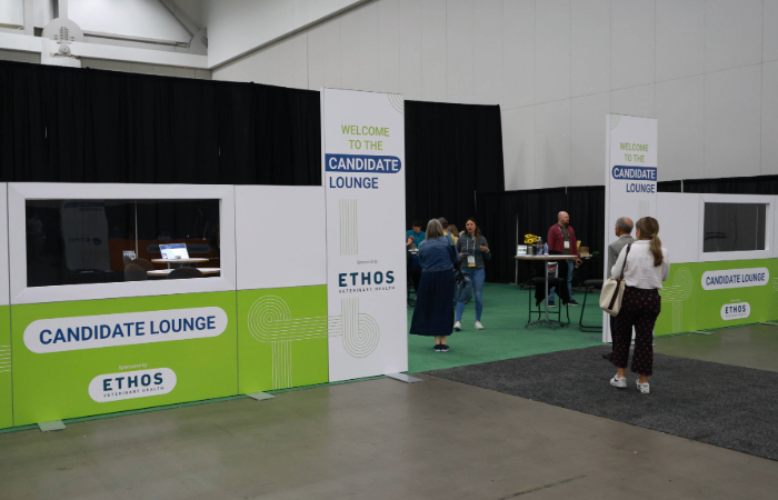 Outside of the Candidate Lounge