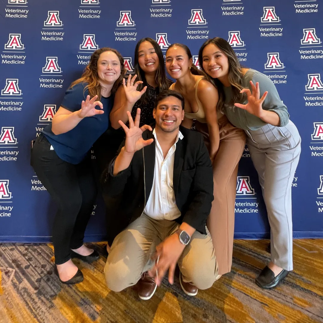 UAZ student chapter officers pose for a photo