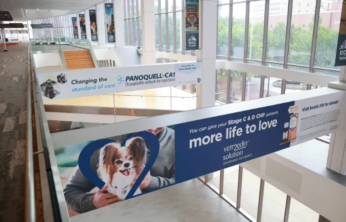 Sponsor cling in convention center