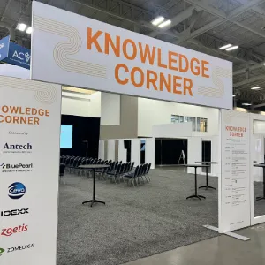 sign that reads knowledge corner