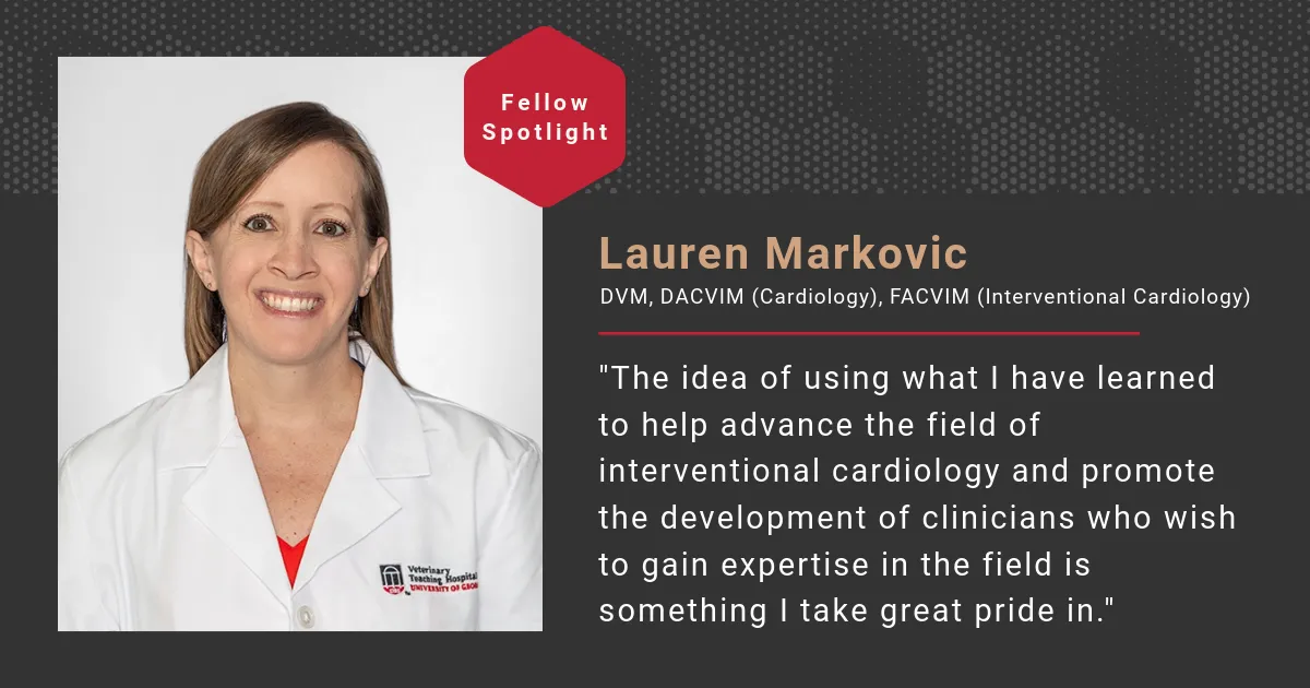 Lauren Markovic, DVM, DACVIM (Cardiology), FACVIM (Interventional Cardiology)