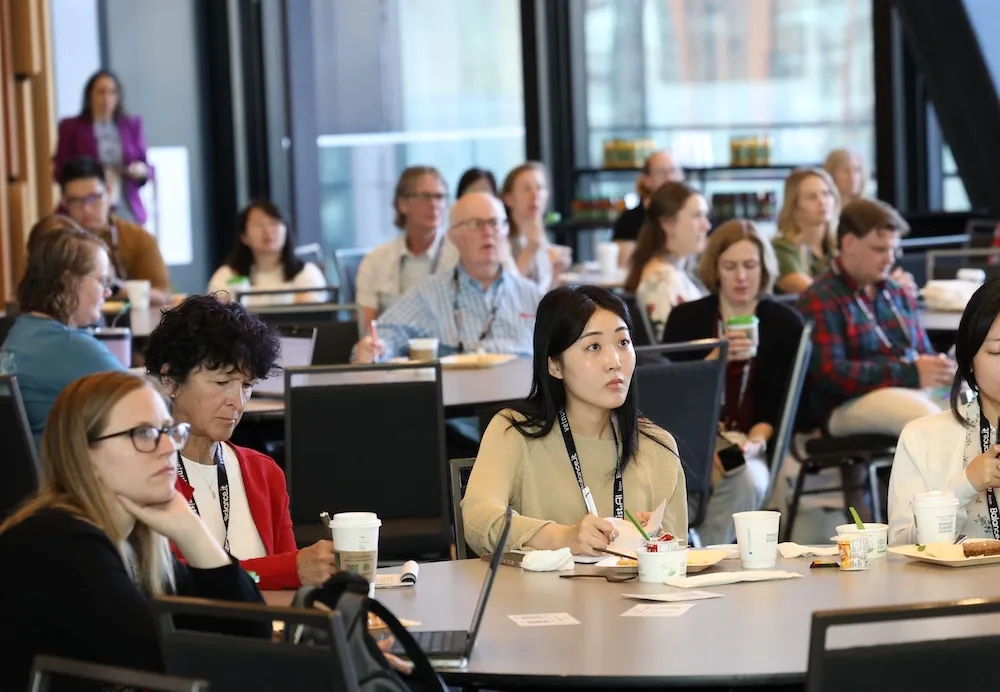 attendees at a breakfast session