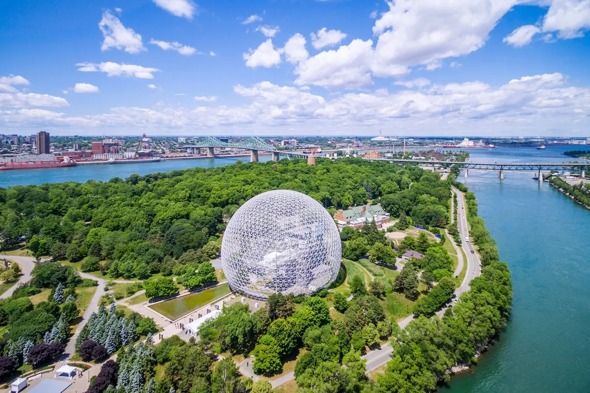 Aerial view of Montreal
