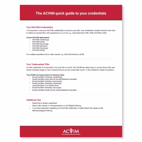 preview of Credentials Guide document